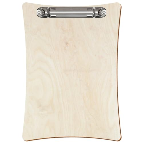 Bütic Holz Ringbuchbrett konkave Form - für DIN A3 A4 A5 aus 3mm Birkensperrholz und mit widerstandsfähigem Klarlack versiegelt, Format:A5 hoch, Farbe:Birke Natur von Bütic GmbH