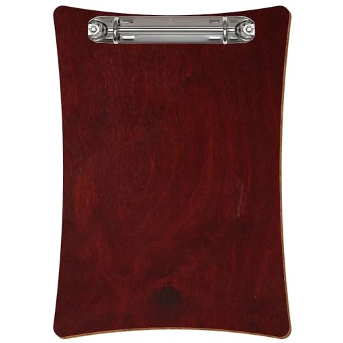 Bütic Holz Ringbuchbrett konkave Form - für DIN A3 A4 A5 aus 3mm Birkensperrholz und mit widerstandsfähigem Klarlack versiegelt, Format:A5 hoch, Farbe:Mahagoni von Bütic GmbH