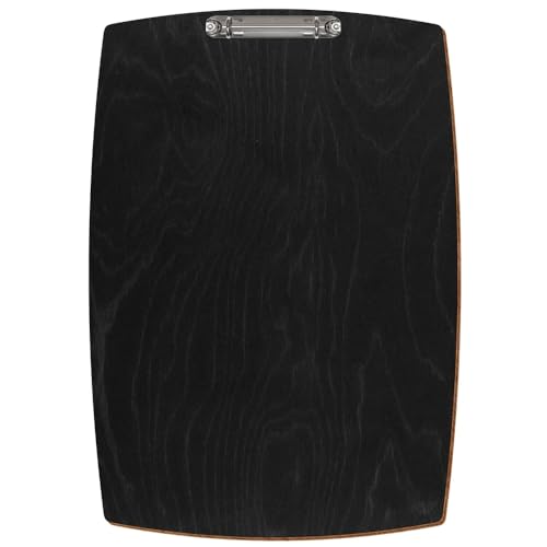 Bütic Holz Ringbuchbrett konvexe Form - für DIN A3 A4 A5 aus 3mm Birkensperrholz und mit widerstandsfähigem Klarlack versiegelt, Format:A3 hoch, Farbe:Anthrazit von Bütic GmbH