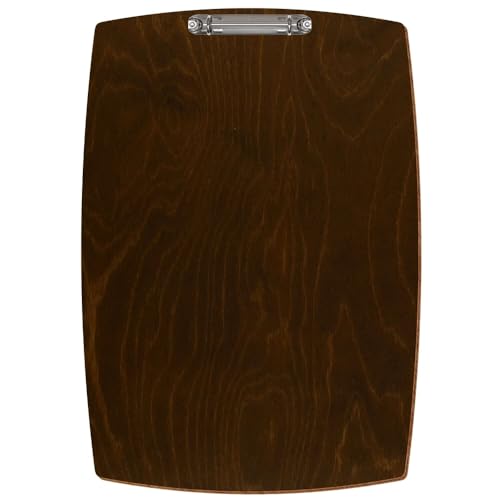 Bütic Holz Ringbuchbrett konvexe Form - für DIN A3 A4 A5 aus 3mm Birkensperrholz und mit widerstandsfähigem Klarlack versiegelt, Format:A3 hoch, Farbe:Eiche dunkel von Bütic GmbH