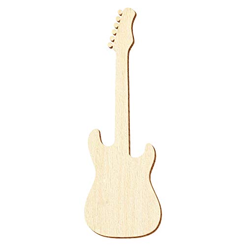 Holz E-Gitarre V1 - Deko Zuschnitte 5-50cm, Größe:40cm, Pack mit:1 Stück von Bütic GmbH