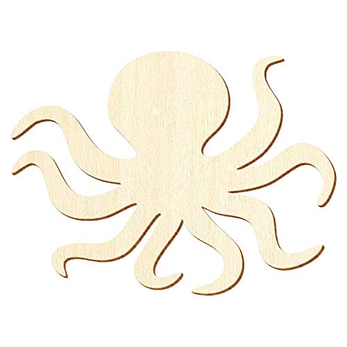 Holz Oktopus - Deko Basteln 5-50cm, Größe:28cm, Pack mit:1 Stück von Bütic GmbH