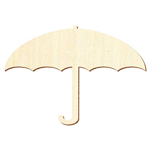 Holz Regenschirm - Deko Basteln 5-50cm, Größe:15cm, Pack mit:1 Stück von Bütic GmbH