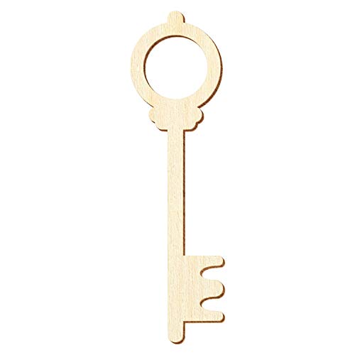 Holz Schlüssel V2 - Deko Basteln 5-50cm, Größe:50cm, Pack mit:1 Stück von Bütic GmbH