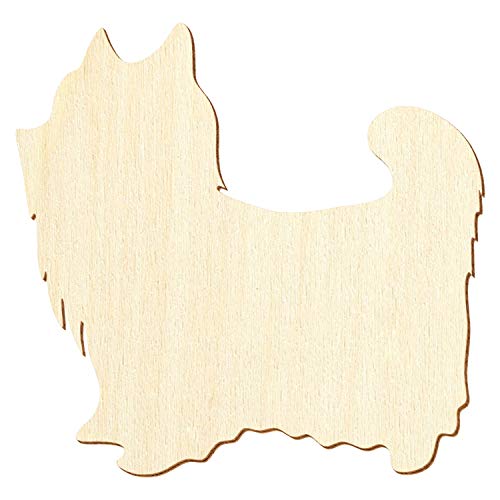 Holz Yorkshire Terrier - Deko Basteln 3-50cm, Größe:10cm, Pack mit:1 Stück von Bütic GmbH