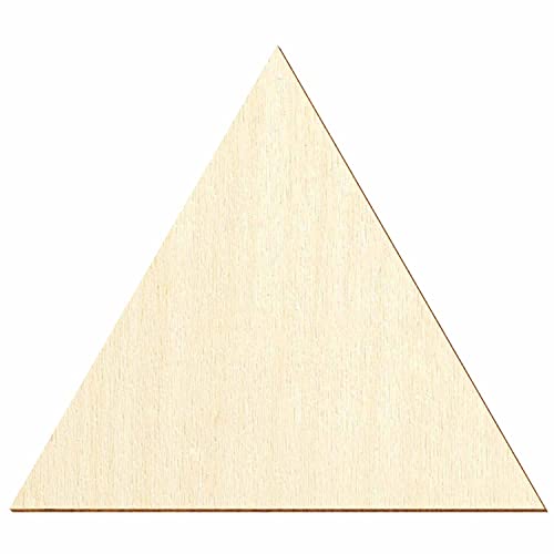 Holzzuschnitt gleichseitige Dreiecke - Deko Basteln 2-50cm, Größe:5x5x5cm, Pack mit:100 Stück von Bütic GmbH
