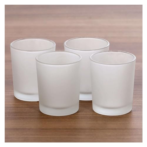 gefrostete Teelichtgläser hoch für 40mm Teelichter Votivglas Windlicht Teelicht, Größe:30er Set von Bütic GmbH