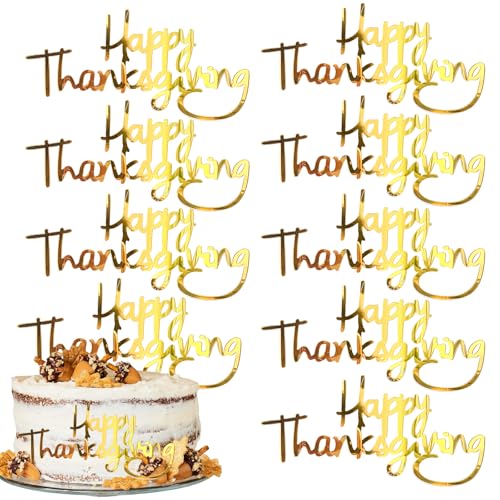 12 Stück Happy Thanksgiving Kuchendekorationen Herbst Seite Kuchen Dekoration für Herbst Thanksgiving Party Kuchen Dessert Dekoration Supplies 12 Stück Happy Thanksgiving Kuchendekorationen Herbst Seite Kuchen Dekoration für Herbst Thanksgiving Party Kuchen Dessert Dekoration Supplies von Bufeti