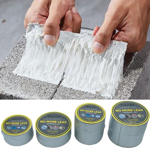 Aluminum Wasserdichtes Klebeband, Butyl Dichtungsband Panzertape Alufolie Selbstklebend Dickes Reperaturband zum Abdichten und Befestigen im Pool Loch Rohr Dach Wohnmobil Bad (5 M Länge 10 cm Breite) von Buffer