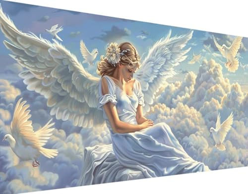 5D Diamond Painting Engel Diamond Art EngelsflüGel Diamant Painting Bilder, Diamond Painting Erwachsene Groß XXL 40x80cm Quadrat Diamond Painting Set für Wohnzimmer Schlafzimmer Wanddeko Geschenk 4-4 5D Diamond Painting Engel Diamond Art EngelsflüGel Diamant Painting Bilder, Diamond Painting Erwachsene Groß XXL 40x80cm Quadrat Diamond Painting Set für Wohnzimmer Schlafzimmer Wanddeko Geschenk 4-4 von Bugufen