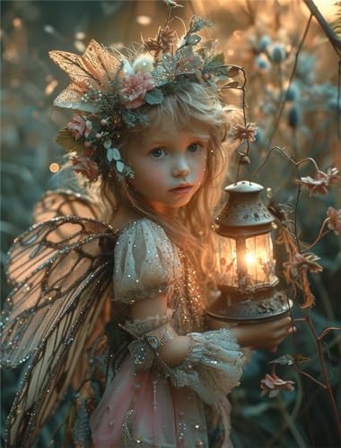 5D Diamond Painting Schmetterlingself Diamant Painting Bilder Erwachsene Mädchen mit Lampe Diamond Painting Kinder Diamond Art Painting Komplettset Wohnzimmer Deko Schlafzimmer für frauen 40x55cm 5D Diamond Painting Schmetterlingself Diamant Painting Bilder Erwachsene Mädchen mit Lampe Diamond Painting Kinder Diamond Art Painting Komplettset Wohnzimmer Deko Schlafzimmer für frauen 40x55cm von Bugufen