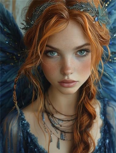 Diamond Painting Mädchen, DIY 5D Elfenmädchen Diamond Painting Erwachsene, Full Round Diamant Painting Bilder mit Zubehör Set, Kristall Art Kreuzstich Stickerei Malerei für Home Wand Deko 50x65cm Diamond Painting Mädchen, DIY 5D Elfenmädchen Diamond Painting Erwachsene, Full Round Diamant Painting Bilder mit Zubehör Set, Kristall Art Kreuzstich Stickerei Malerei für Home Wand Deko 50x65cm von Bugufen