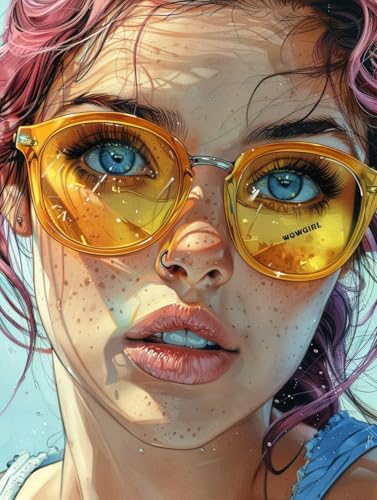 Frau Diamond Painting Bilder, 5D Diamond Painting Karikatur Daiments Painting Erwachsene Groß XXL 50X70CM Runden Diamond Art Painting Kinder Stickerei Kreuzstich Set, Wand Zimmer Deko Aesthetic 2-59 Frau Diamond Painting Bilder, 5D Diamond Painting Karikatur Daiments Painting Erwachsene Groß XXL 50X70CM Runden Diamond Art Painting Kinder Stickerei Kreuzstich Set, Wand Zimmer Deko Aesthetic 2-59 von Bugufen