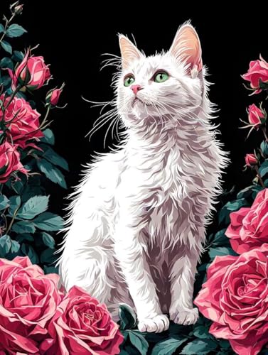 Malen Nach Zahlen Blume Malen Nach Zahlen Erwachsene ohne Rahmen Katze Paint by Numbers Mit 3 - Pinseln und Acrylfarbe Knitterfreie Leinwand Kit für Geschenke und Home Haus Deko 100 x 135cm -g39O Malen Nach Zahlen Blume Malen Nach Zahlen Erwachsene ohne Rahmen Katze Paint by Numbers Mit 3 - Pinseln und Acrylfarbe Knitterfreie Leinwand Kit für Geschenke und Home Haus Deko 100 x 135cm -g39O von Bugufen
