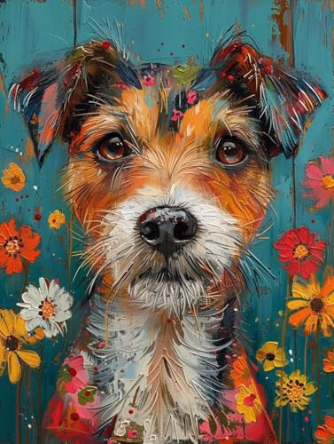Malen Nach Zahlen Blume Paint by Numbers Tier Malen Nach Zahlen Kinder ab 7 8 9 10 jahre mädchen Handgemalt Ölgemälde Kreativ Set Mit 3 Pinseln und Acrylfarbe Leinwand Kit 100X135cm (mit Rahmen) a-8D von Bugufen
