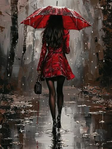 Malen Nach Zahlen Frau Malen Nach Zahlen Erwachsene mit Rahmen Mädchen Paint by Numbers Kreativ Set Mit 3 - Pinseln und Acrylfarbe Knitterfreie Leinwand Kit Home Haus Deko Geschenke (40 X 50 cm) j-67 von Bugufen