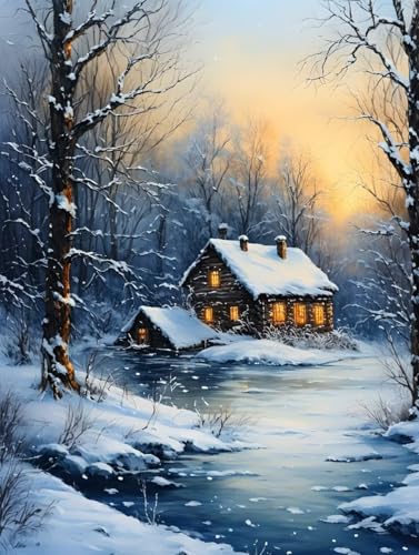 Malen Nach Zahlen Winter Malen Nach Zahlen Erwachsene mit Rahmen Landschaft Paint by Numbers Mit 3 Pinseln und Acrylfarbe Knitterfreie Leinwand Kit für Geschenke und Home Haus Deko 30 x 40 cm -a126 Malen Nach Zahlen Winter Malen Nach Zahlen Erwachsene mit Rahmen Landschaft Paint by Numbers Mit 3 Pinseln und Acrylfarbe Knitterfreie Leinwand Kit für Geschenke und Home Haus Deko 30 x 40 cm -a126 von Bugufen