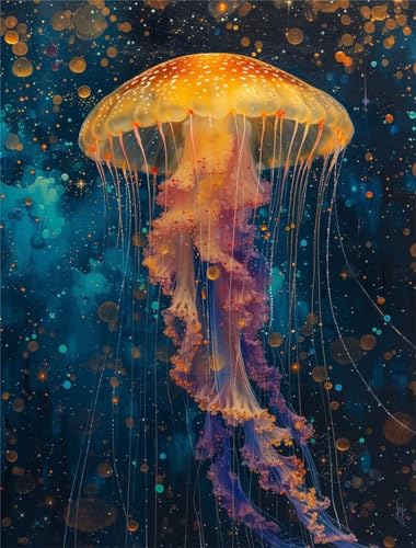 Qualle Diamond Painting Groß xxl 60x80cm, Diamant Painting Bilder Meeresleben Diamond Painting Erwachsene Kinder Malen Nach Zahlen Set, DIY 5D Diamant Malerei Kunst und Handwerk für Zimmer Deko Qualle Diamond Painting Groß xxl 60x80cm, Diamant Painting Bilder Meeresleben Diamond Painting Erwachsene Kinder Malen Nach Zahlen Set, DIY 5D Diamant Malerei Kunst und Handwerk für Zimmer Deko von Bugufen