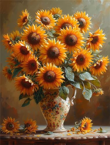 Sonnenblume Diamond Painting Groß xxl 70x90cm, Diamant Painting Bilder Blume Diamond Painting Erwachsene Kinder Malen Nach Zahlen Set, DIY 5D Diamant Malerei Kunst und Handwerk für Zimmer Deko Sonnenblume Diamond Painting Groß xxl 70x90cm, Diamant Painting Bilder Blume Diamond Painting Erwachsene Kinder Malen Nach Zahlen Set, DIY 5D Diamant Malerei Kunst und Handwerk für Zimmer Deko von Bugufen