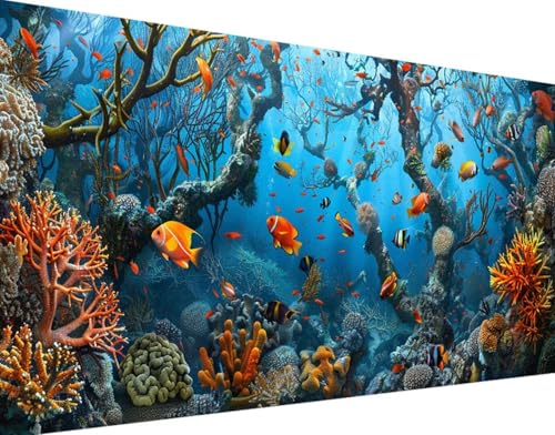 Unterwasserwelt Diamond Painting Bilder, 5D Diamond Painting Ozean Daiments Painting Erwachsene Groß XXL 70x140cm Quadrat Diamond Art Painting Kinder Stickerei Kreuzstich Set, Wand Zimmer Deko m-Z Unterwasserwelt Diamond Painting Bilder, 5D Diamond Painting Ozean Daiments Painting Erwachsene Groß XXL 70x140cm Quadrat Diamond Art Painting Kinder Stickerei Kreuzstich Set, Wand Zimmer Deko m-Z von Bugufen