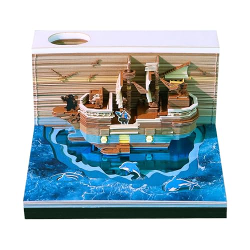 3D -Kalender, Kompakt & Funktional, 8x8x4.8cm, 3D -Memo -Pad -Kunst -Sticky -Notizen, Kreativer Wöchentlicher Notizblock, Kreatives Dekoratives Design, Für Festival, Party, Urlaub, Schule, Famil von Buhygn