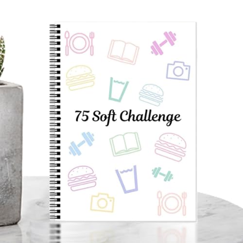 A4 Soft Challenge Planer Notebook, Studienplan Notizbuch, Zeitmanagementjournal Mit Tragbarem Und Leichtem, Nachfüllbarem Bindemittel Design, 29.7x21 Cm, Für Reisen, Schule, Arbeit, Studium, Zuhause, von Buhygn