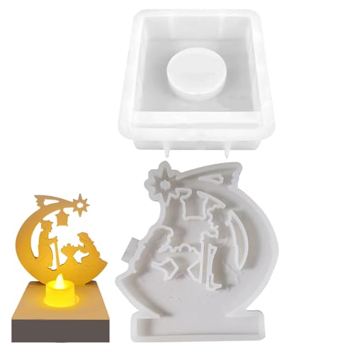 Buhygn Jesus-Familien-Harzform, Krippenform | Leicht zu lösende Silikonform, Krippenform | Weiche Kerzenform, sichere Gießformen für Weihnachten, Ostern Buhygn Jesus-Familien-Harzform, Krippenform | Leicht zu lösende Silikonform, Krippenform | Weiche Kerzenform, sichere Gießformen für Weihnachten, Ostern von Buhygn