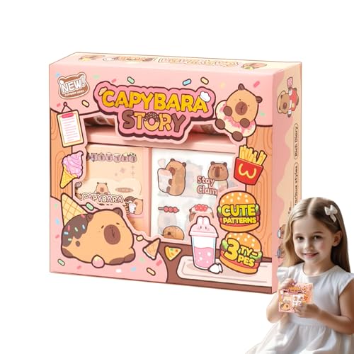 Kapibabala Sticky Notes, Capybara Stationery Set, Niedliche Sticky Notes & Keepsake Journal, Ideales, Imagination Und Planungshilfe, 14,3 Cm, Für Feiertage, Abschluss Und Handwerkspaß Kapibabala Sticky Notes, Capybara Stationery Set, Niedliche Sticky Notes & Keepsake Journal, Ideales, Imagination Und Planungshilfe, 14,3 Cm, Für Feiertage, Abschluss Und Handwerkspaß von Buhygn