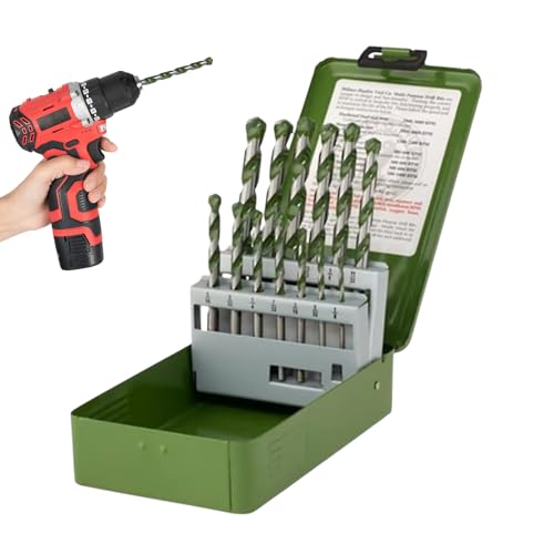 Mehrzweck-Bohrbit-Set, Metallbohrbitset, Elektromauterkollektion, Mit Gehärtetem Stahlkonstruktion, Wiederverwendbares Und Zuverlässiges, 15 X 9,5 X 3 Cm, Für Metallbearbeitung, Holzbearbeitung, Home Mehrzweck-Bohrbit-Set, Metallbohrbitset, Elektromauterkollektion, Mit Gehärtetem Stahlkonstruktion, Wiederverwendbares Und Zuverlässiges, 15 X 9,5 X 3 Cm, Für Metallbearbeitung, Holzbearbeitung, Home von Buhygn