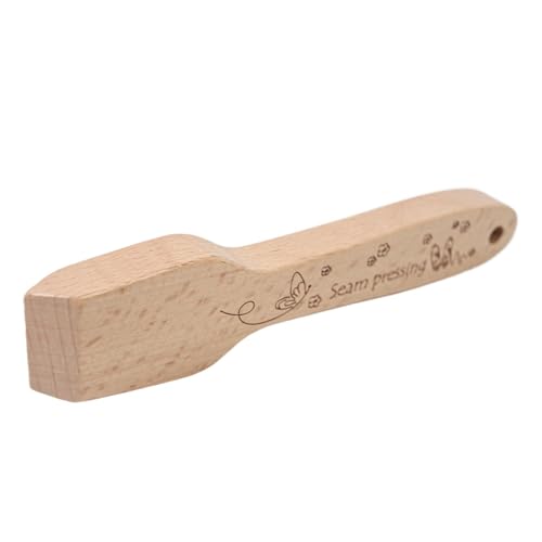 Nahtpresswerkzeug aus, Schneiderklöppel-Nahtpresser aus Hartholz, Nahtglättung, einfach zu bedienen, bequemer Griff, 17 x 3,7 x 1,6 cm zum Nähen, Quilten von Buhygn