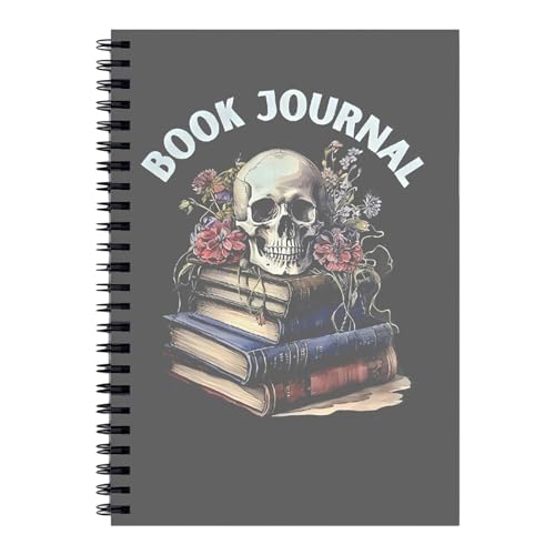 Schädel -Notepad, Gothic Journal Notebook, Horror Writing Journal, mit tragbarem und vielseitigem, dunklem Gotikdesign, 28x21 cm, für Schule, Zuhause, Reisen von Buhygn