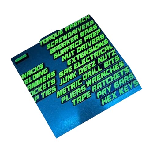 Magnetic Toolbox Labels, High-Recognition 3D Tool Box Drawer Decals, Reusable Tags Portable Compact Ideal for Cabinet, Shop, Warehouse, Locker, Classroom Organization, Neat Storage Magnetic Toolbox Labels, High-Recognition 3D Tool Box Drawer Decals, Reusable Tags Portable Compact Ideal for Cabinet, Shop, Warehouse, Locker, Classroom Organization, Neat Storage von Buhyujkm