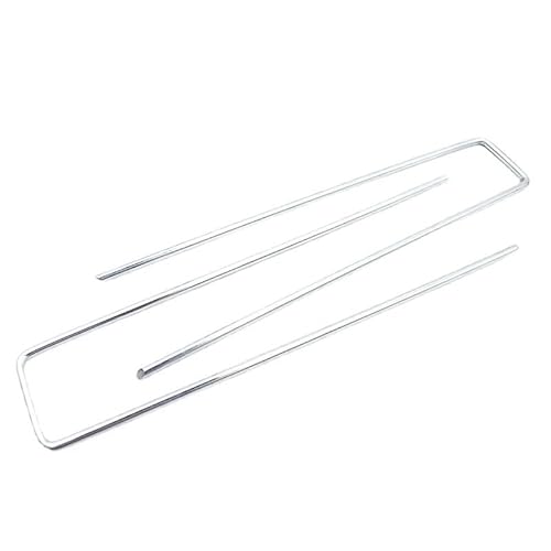 Bukuhlio 60 Stück Heringe erdnägel stabil, heringe Camping，150mm x 40mm,Ø3 mm,rostfreie Bodenanker für Gartenvlies, Unkrautvlies, Zaun & Zelt von Bukuhlio
