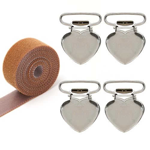 Set 4 Stück Leinwand Stretch Clip für Kreuzstich, Schnörkelstange Seitenspannclip Universal Handstickerei Handarbeit Rahmen Nähzubehör Spanner Clips Stretch DIY Quilten von BuleVina