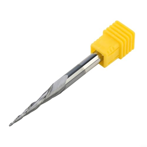 Bulevisiter R0.5 Tungsten Steel Taper Ball Nose End Mill, 30.5mm Cutting Length 75mm Overall Length HRC55 Single Flute Fräser for Metal Processing Bulevisiter R0.5 Tungsten Steel Taper Ball Nose End Mill, 30.5mm Cutting Length 75mm Overall Length HRC55 Single Flute Fräser for Metal Processing von Bulevisiter
