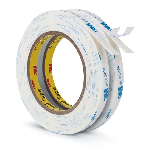 3M Doppelseitiges Klebeband 1600T Extra Stark PE Schaum Klebebänder 10mm × 5m 2 Rollen 1.1mm Dick Stoffband Strapazierfähig Wasserfest für Innen Außenbereich DIY Befestigung von Gegenständen Bildern 3M Doppelseitiges Klebeband 1600T Extra Stark PE Schaum Klebebänder 10mm × 5m 2 Rollen 1.1mm Dick Stoffband Strapazierfähig Wasserfest für Innen Außenbereich DIY Befestigung von Gegenständen Bildern von Bulina