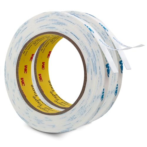 3M Doppelseitiges Klebeband 1600T Extra Stark PE Schaum Klebebänder 12.5mm × 5m 2 Rollen 1.1mm Dick Stoffband Strapazierfähig Wasserfest für Innen Außenbereich DIY Befestigung von Gegenständen Bildern 3M Doppelseitiges Klebeband 1600T Extra Stark PE Schaum Klebebänder 12.5mm × 5m 2 Rollen 1.1mm Dick Stoffband Strapazierfähig Wasserfest für Innen Außenbereich DIY Befestigung von Gegenständen Bildern von Bulina