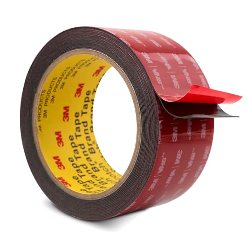 3M Doppelseitiges Klebeband Montageband 50mm x 4.7m Schwarz 1 Rollen 0.6mm dick 5925 Schaumstoffband Schwerlast Extra Stark für Auto Dekoration Heim Büro 3M Doppelseitiges Klebeband Montageband 50mm x 4.7m Schwarz 1 Rollen 0.6mm dick 5925 Schaumstoffband Schwerlast Extra Stark für Auto Dekoration Heim Büro von Bulina