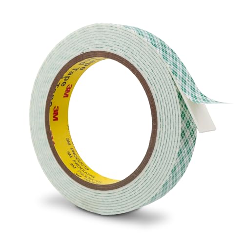 3M Doppelseitiges Schaumstoff Klebeband 4026 19mm x 300cm 1 Rollen 1.6 mm dick Weiß Doppelt Beschichtetes Urethan Polyurethan Band für Kleben Anbringen Montieren Innenbeschilderung Namensschilder 3M Doppelseitiges Schaumstoff Klebeband 4026 19mm x 300cm 1 Rollen 1.6 mm dick Weiß Doppelt Beschichtetes Urethan Polyurethan Band für Kleben Anbringen Montieren Innenbeschilderung Namensschilder von Bulina