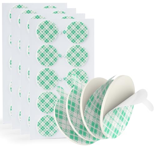 3M Rundes Doppelseitiges Klebeband Heavy Duty 2.5cm Durchmesser aus 3M 4026 Urethanschaum 40PCS Schaumstoffpads für Wände Autos Heimbüros DIY Karten Bilder 0.15cm Dick Weiß von Bulina