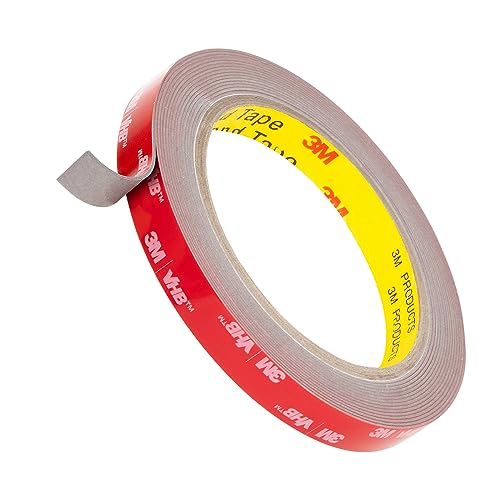 3M Doppelseitiges Klebeband Montageband 12.5mm x 4.7m Grau 1 Rollen 0.8mm dick 5608 Schaumstoffband Schwerlast Wasserdichtes für Auto Dekoration Heim Büro 3M Doppelseitiges Klebeband Montageband 12.5mm x 4.7m Grau 1 Rollen 0.8mm dick 5608 Schaumstoffband Schwerlast Wasserdichtes für Auto Dekoration Heim Büro von Bulina