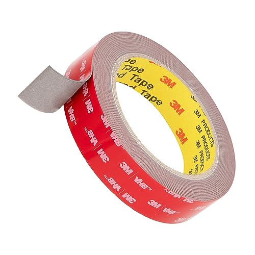 3M Doppelseitiges Klebeband Montageband 25mm x 4.7m dick Grau 1 Rollen 0.8mm 5608 Schaumstoffband Schwerlast Wasserdichtes für Auto Dekoration Heim Büro 3M Doppelseitiges Klebeband Montageband 25mm x 4.7m dick Grau 1 Rollen 0.8mm 5608 Schaumstoffband Schwerlast Wasserdichtes für Auto Dekoration Heim Büro von Bulina