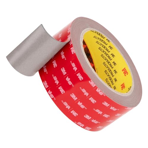 3M Doppelseitiges Klebeband Montageband 50mm x 4.7m Grau 1 Rollen 0.8mm dick 5608 Schaumstoffband Schwerlast Wasserdichtes für Auto Dekoration Heim Büro 3M Doppelseitiges Klebeband Montageband 50mm x 4.7m Grau 1 Rollen 0.8mm dick 5608 Schaumstoffband Schwerlast Wasserdichtes für Auto Dekoration Heim Büro von Bulina
