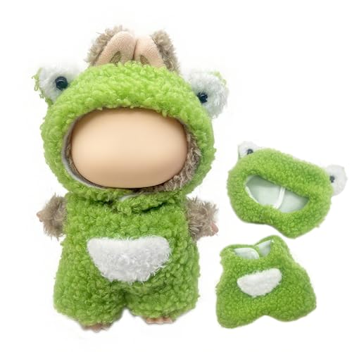 17cm Mini Plüsch Bekleidung Kleidung Outfits 2 Stück Grün Puppen Froschkostüm Große Puppenkleidung, Cute Abnehmbarer Puppe Plüsch Hut und Kawaii Grün Monster Puppenkleidung (Ohne Puppe) 17cm Mini Plüsch Bekleidung Kleidung Outfits 2 Stück Grün Puppen Froschkostüm Große Puppenkleidung, Cute Abnehmbarer Puppe Plüsch Hut und Kawaii Grün Monster Puppenkleidung (Ohne Puppe) von Bull Tiger Prestige
