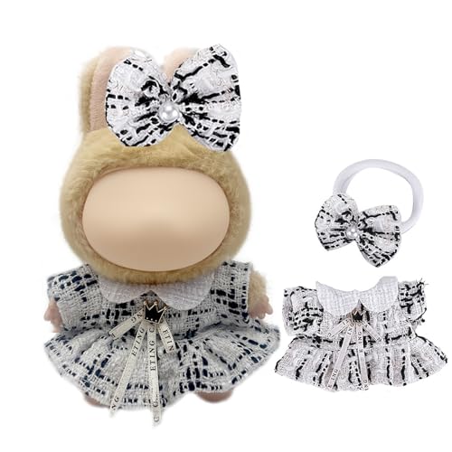17cm Mini Plüsch Bekleidung Kleidung Outfits 2 Stück Puppen Große Puppenkleidung, Luxus-Designer Kleider Schleife Clips Puppenkleidung Kompatibel mit Monster Puppe (Ohne Puppe), Weis 17cm Mini Plüsch Bekleidung Kleidung Outfits 2 Stück Puppen Große Puppenkleidung, Luxus-Designer Kleider Schleife Clips Puppenkleidung Kompatibel mit Monster Puppe (Ohne Puppe), Weis von Bull Tiger Prestige