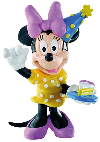 Bullyland 15339 - Spielfigur, Walt Disney Minnie Celebration, ca. 7 cm groß, liebevoll handbemalte Figur, PVC-frei, tolles Geschenk für Jungen und Mädchen zum fantasievollen Spielen von Bullyland