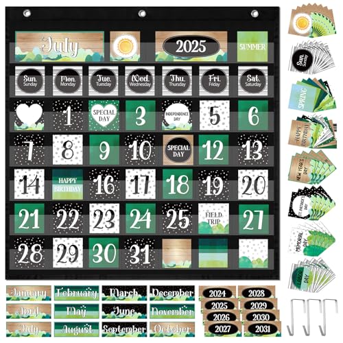 Bulyoou 119 Stück Scandi Mountains Klassenzimmer-Kalender, Taschendiagramm, schwarz, Monatskalender für Klassenzimmer, Pinnwand, Schulanfang, Dekoration Bulyoou 119 Stück Scandi Mountains Klassenzimmer-Kalender, Taschendiagramm, schwarz, Monatskalender für Klassenzimmer, Pinnwand, Schulanfang, Dekoration von Bulyoou