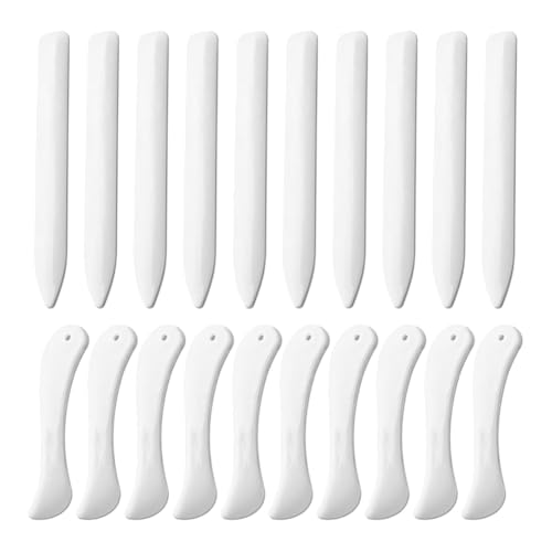 Bumiva Mehrzweck 20 PCs Plastik -Knochen -Ordner -Werkzeuge f¨¹r Kartenherstellung, Lederarbeiten und Buchbindungsprojekte Bumiva Mehrzweck 20 PCs Plastik -Knochen -Ordner -Werkzeuge f¨¹r Kartenherstellung, Lederarbeiten und Buchbindungsprojekte von Bumiva