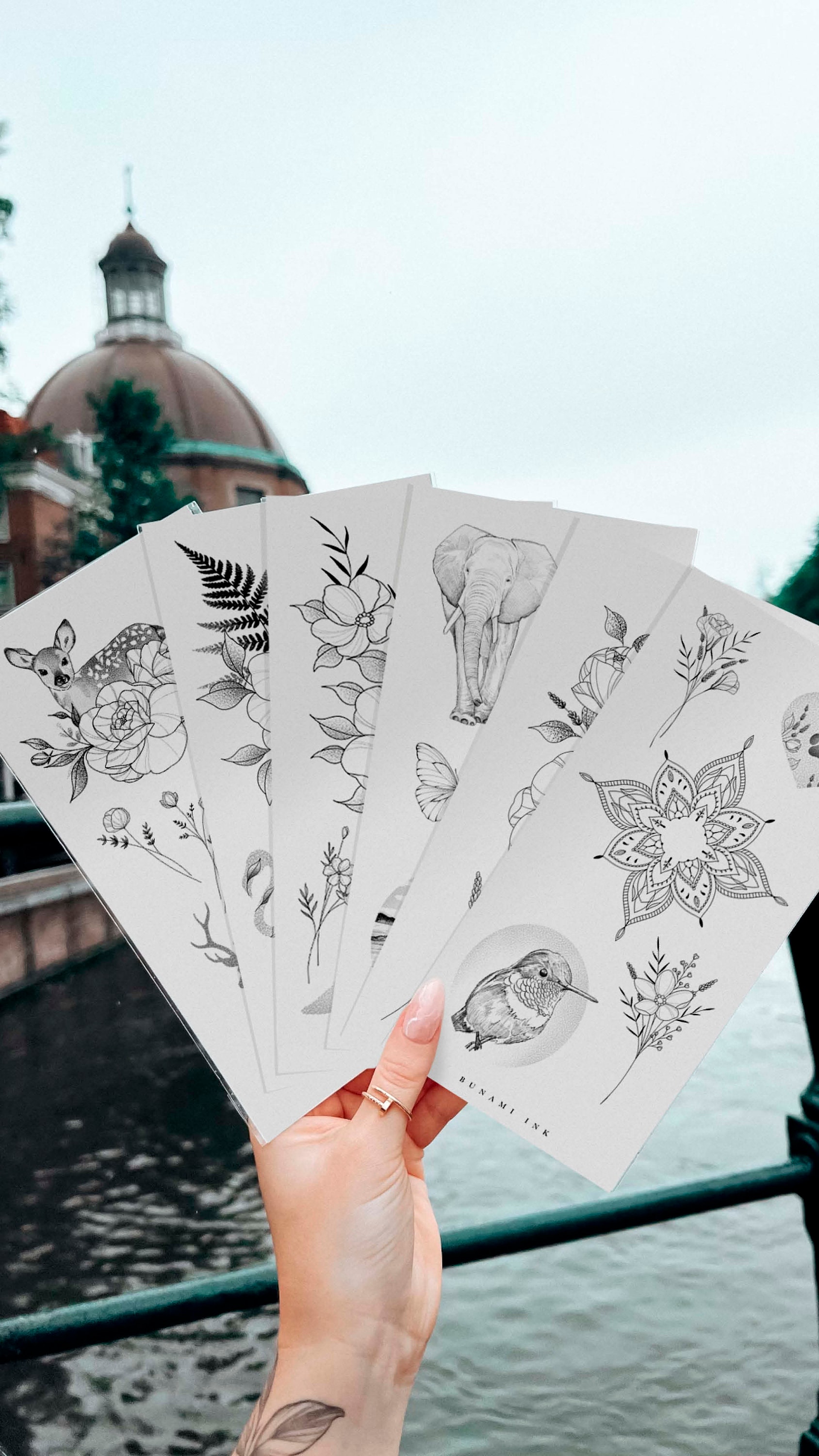 Temporäre Tattoos, Animal Set | 6× Temporäre Tattoos, Animal Set | 6× von BunamiInk