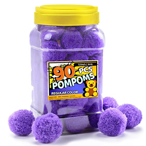 Bundooraking Pompons – 4 cm, 90 Stück, lila, perfekt zum Basteln Bundooraking Pompons – 4 cm, 90 Stück, lila, perfekt zum Basteln von Bundooraking